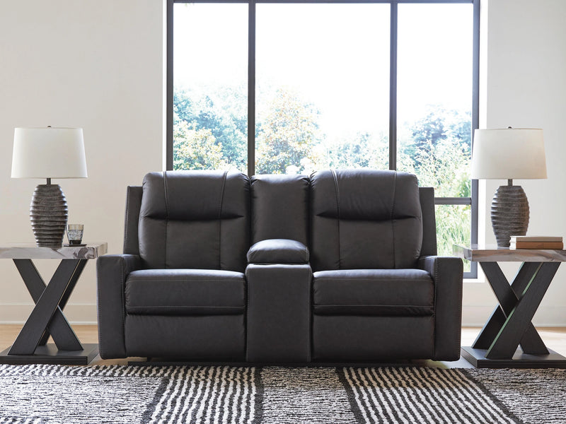 Mackmenville Reclining Loveseat with Console