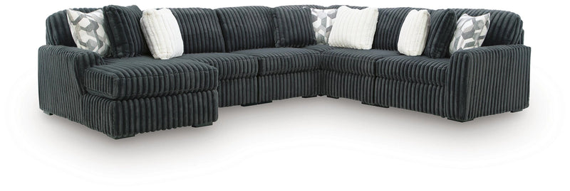 Midnight-Madness Sectional with Chaise