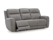 Ashley Furniture 5Z-Comfort Power Reclining Living Room Set featuring plush fabric upholstery and built-in recliners.