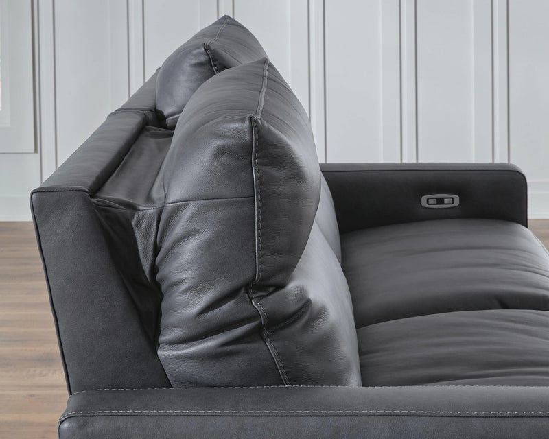 ModZ Power Reclining Sectional with Audio Console