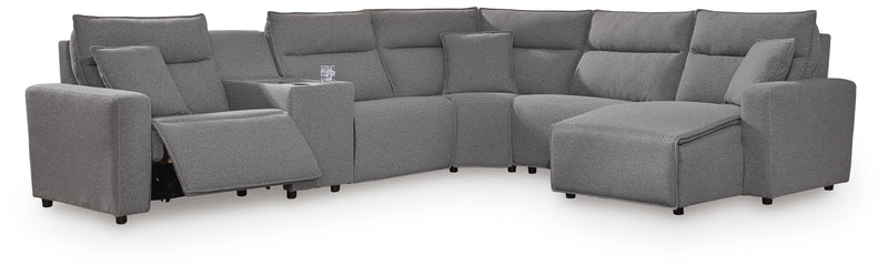 Modmax II Power Reclining Sectional with Chaise and Console