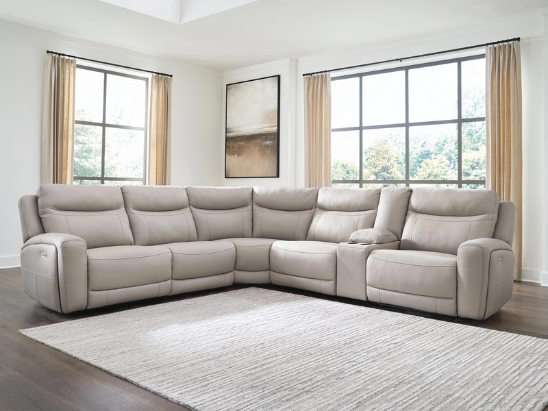 Gravier Power Reclining Sectional with Storage Console