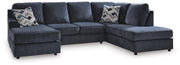 Ashley Furniture Albar Place sectional sofa with plush cushions and neutral fabric, perfect for modern living rooms.