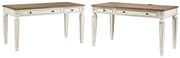 Ashley Furniture Realyn Home Office Set with desk, chair, and storage components, designed for a stylish workspace.