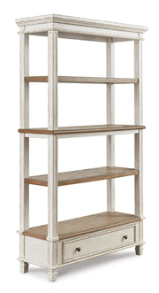 Ashley Furniture Realyn Home Office Set featuring a desk, chair, and storage unit in a modern design, shown from an angled side view.