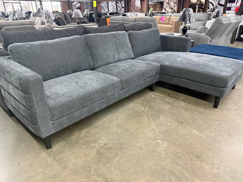Anna Charcoal 2 Pc. Sectional with Chaise