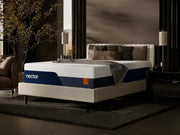 Nectar Ultra Memory Foam Mattress with plush top surface, shown in a bedroom setting, highlighting its soft, supportive foam layers.