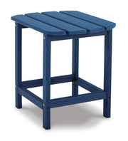 Ashley Furniture Sundown Treasure outdoor seating set with table and chairs, ideal for patio or garden relaxation.