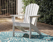 Outdoor table set from Ashley Furniture's Sundown Treasure collection, featuring a spacious table and matching chairs for outdoor seating.