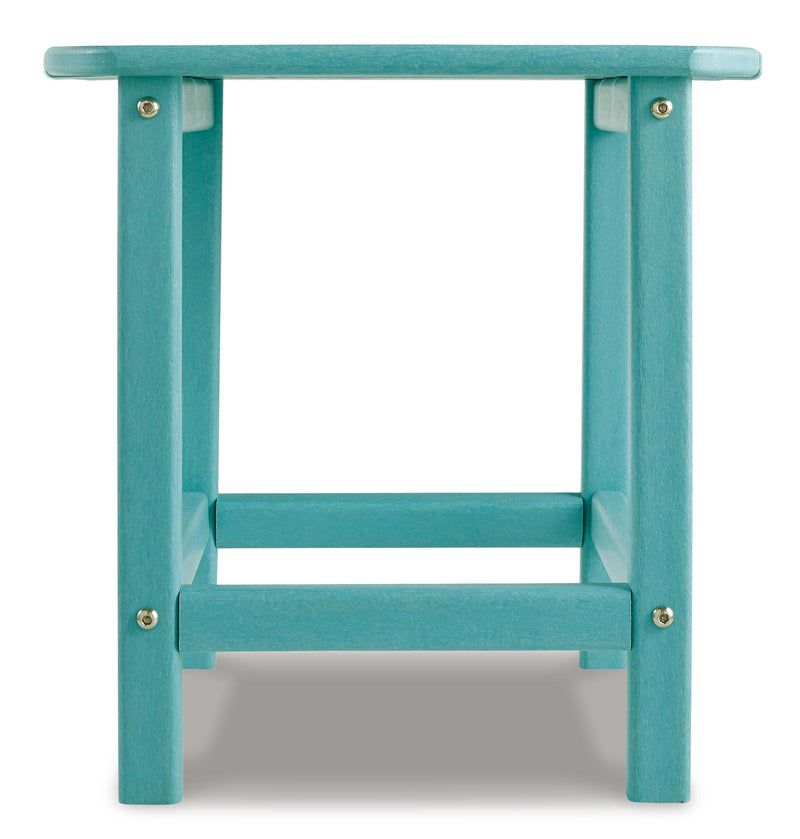 Ashley Furniture Sundown Treasure outdoor seating set with a table and chairs, featuring a stylish design for patio or garden use.