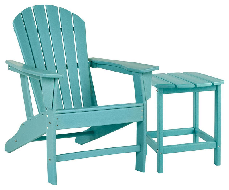 Ashley Furniture Sundown Treasure outdoor seating set with table and chairs, weather-resistant design for patio relaxation