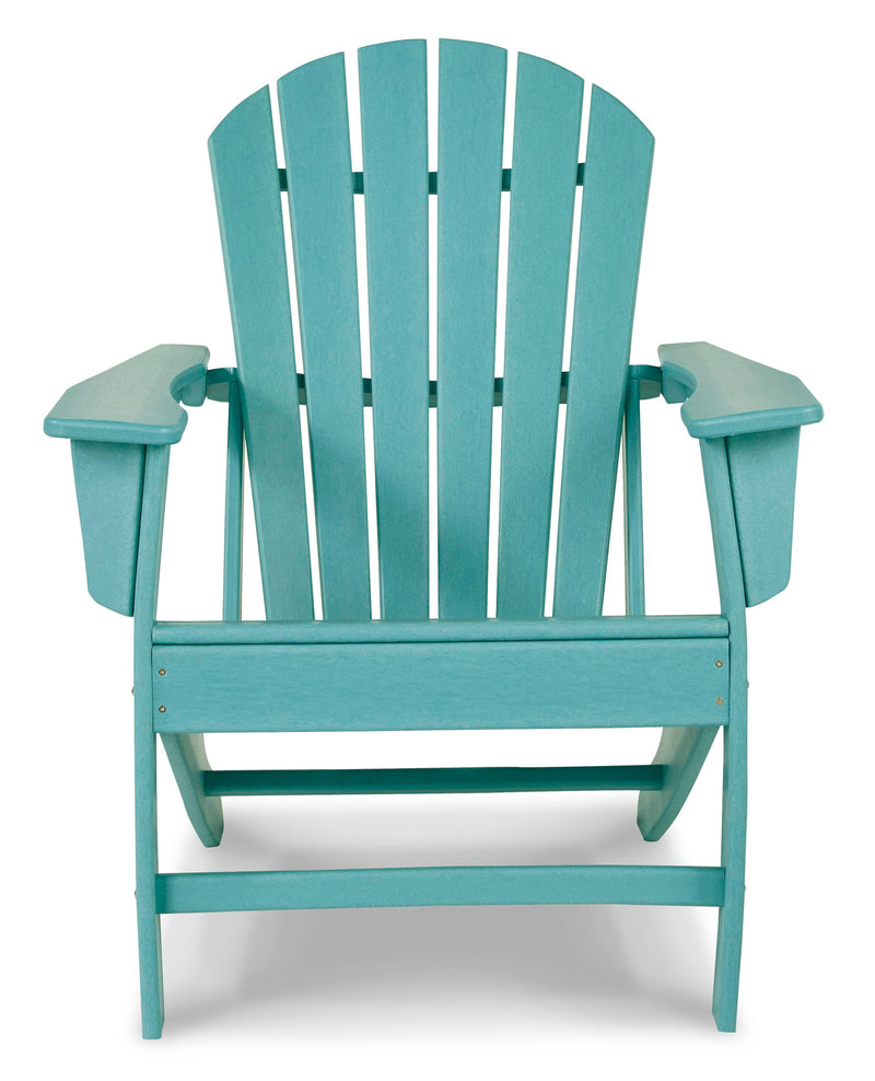 Outdoor seating set by Ashley Furniture featuring a table and chairs, perfect for outdoor dining and relaxation.