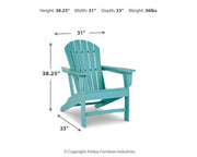 Outdoor Sundown Treasure seating set by Ashley Furniture featuring a table and chairs in a stylish outdoor design.