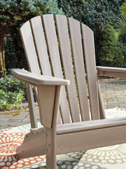Ashley Furniture Sundown Treasure outdoor seating set with a table and chairs, featuring a stylish, weather-resistant design for patio use.
