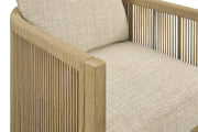 Set of two Ashley Furniture Spooners Cove outdoor lounge chairs with cushions, featuring a stylish design for outdoor relaxation.