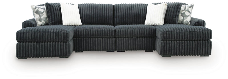 Midnight-Madness Sectional with Chaise
