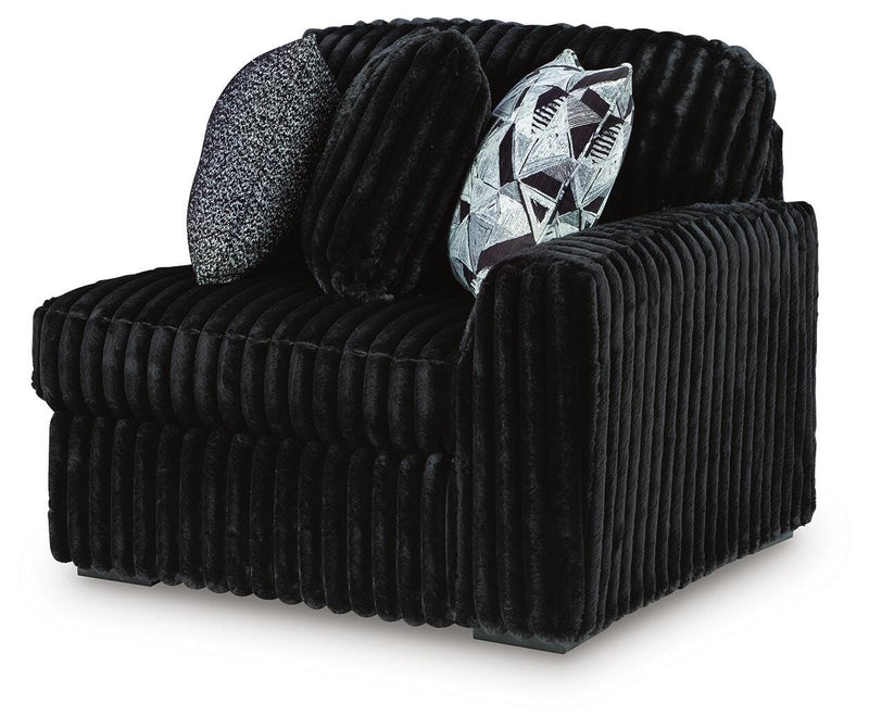 Midnight-Madness Sectional with Chaise